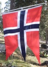 NORGE FLAGGOR "TUNGAD"