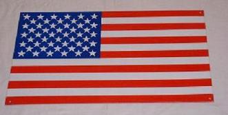 USA FLAGGAN PLÅTSKYLT!