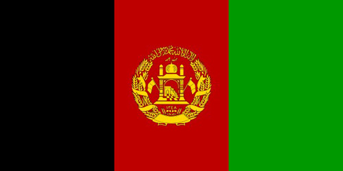 AFGHANISTAN FLAGGA ÄLDRE 2001-2004 150X90CM
