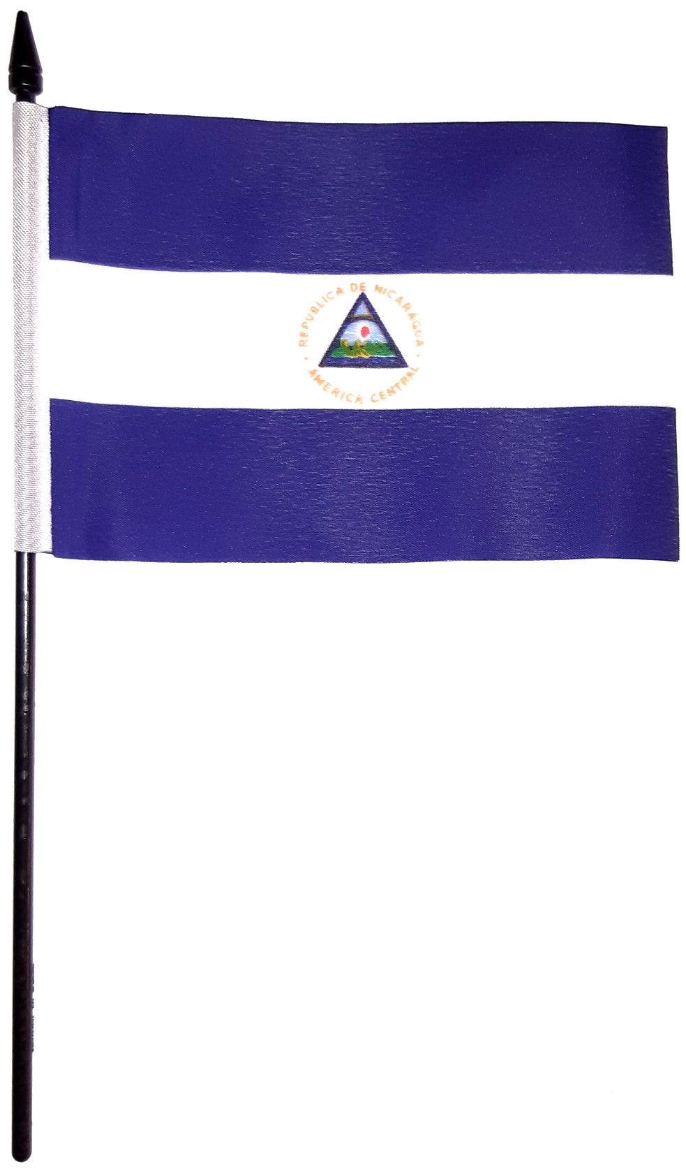 NICARAGUA HANDFLAGGA 23X15CM