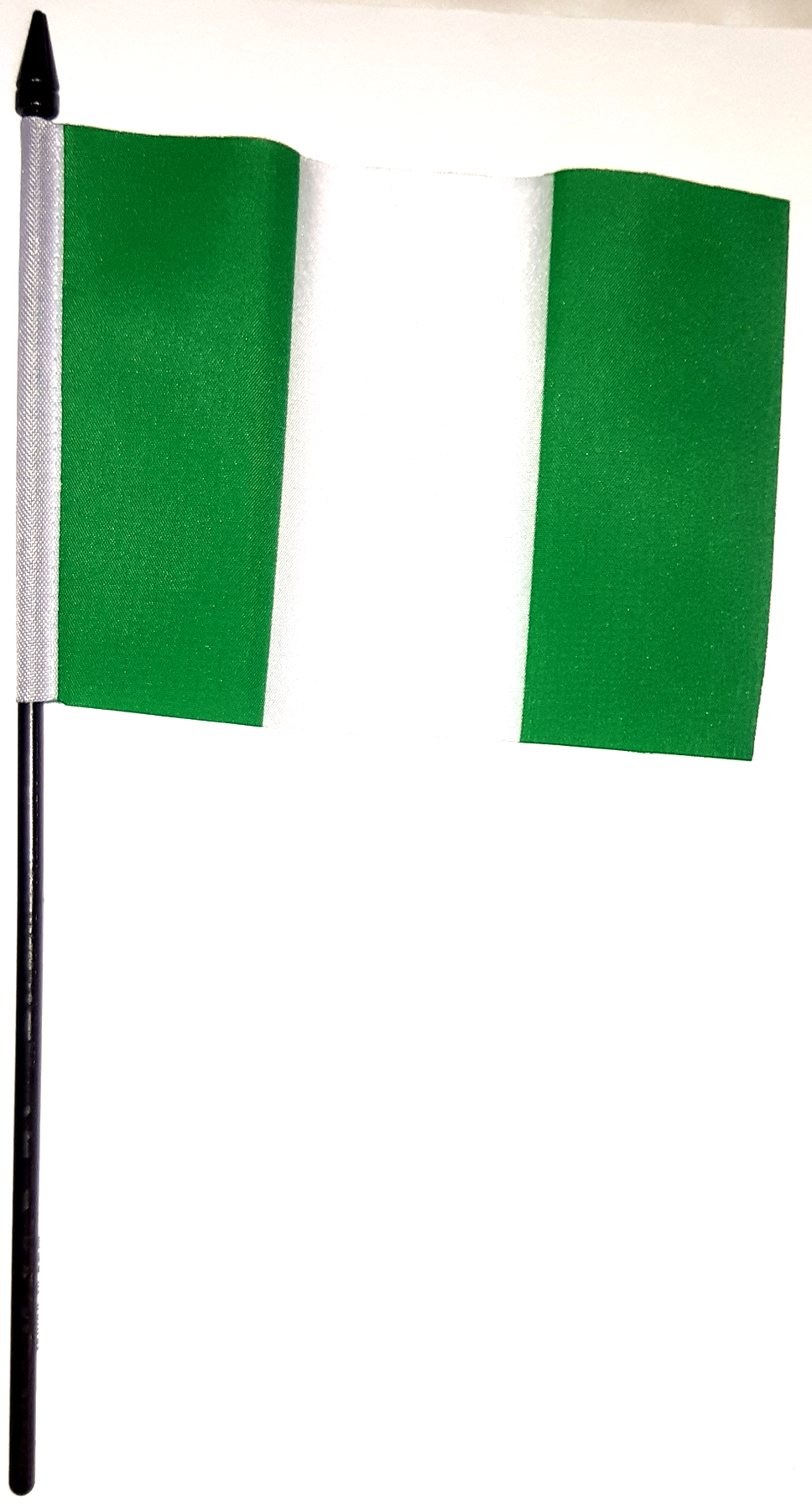 NIGERIA HANDFLAGGA 15X10CM