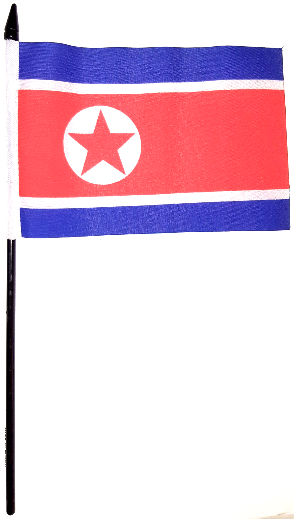 NORDKOREA HANDFLAGGA 15X10CM