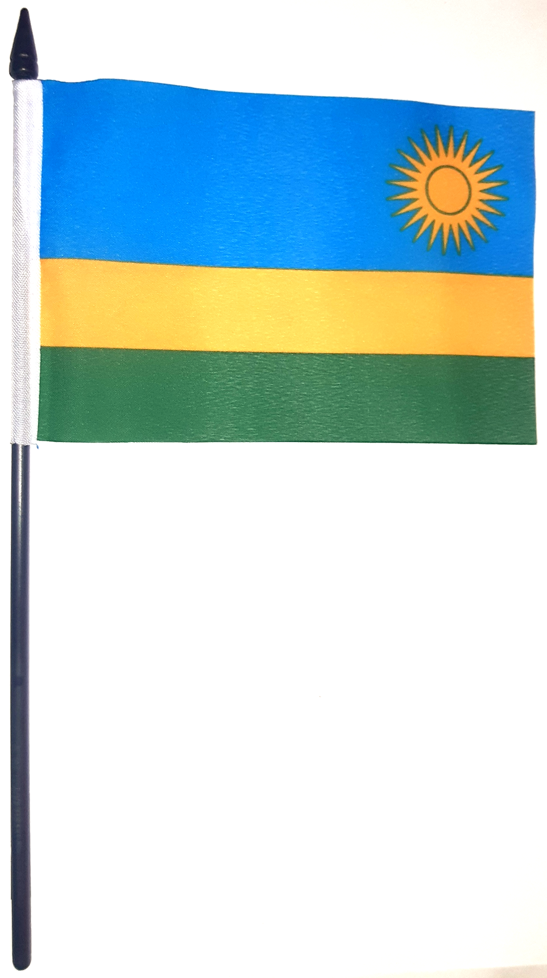 RWANDA HANDFLAGGA 15X10CM