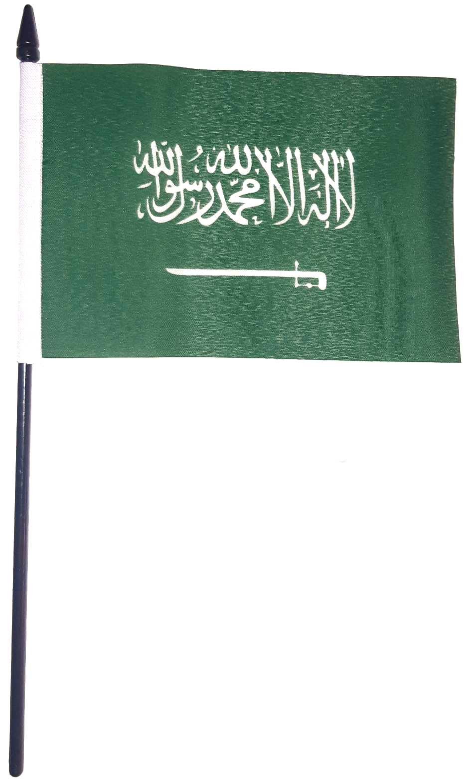 SAUDIARABIEN HANDFLAGGA 15X10CM