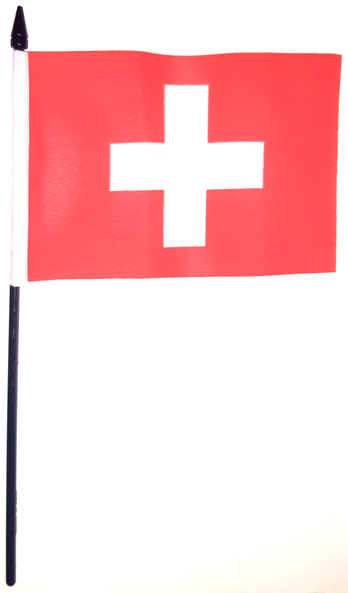 SCHWEIZ HANDFLAGGA 15X10CM