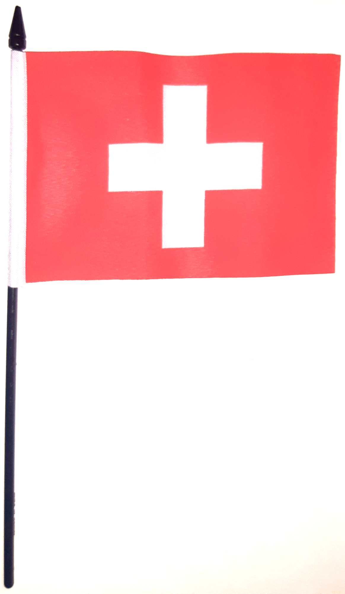 SCHWEIZ HANDFLAGGA 23X15CM