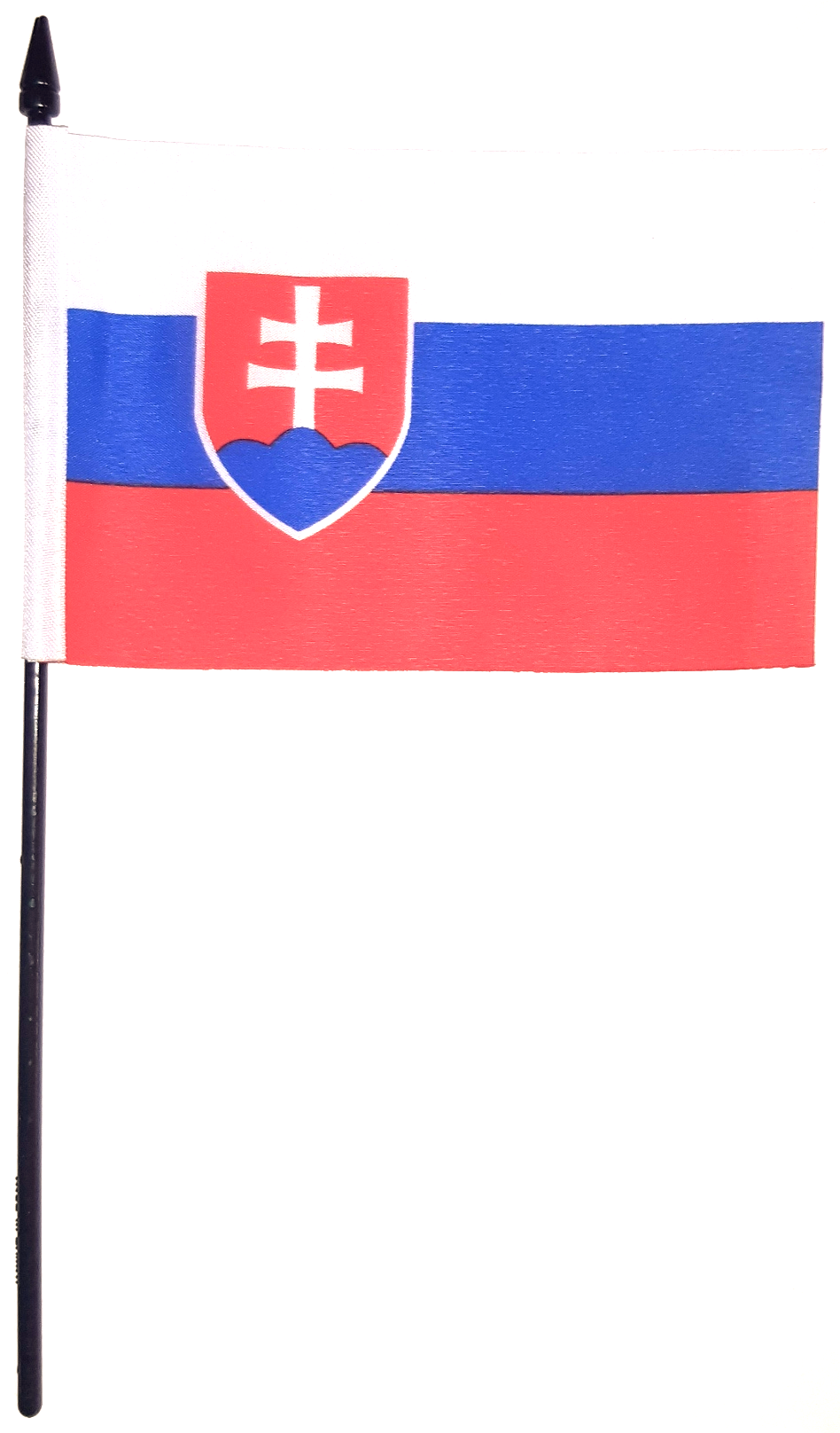 SLOVAKIEN HANDFLAGGA 15X10CM