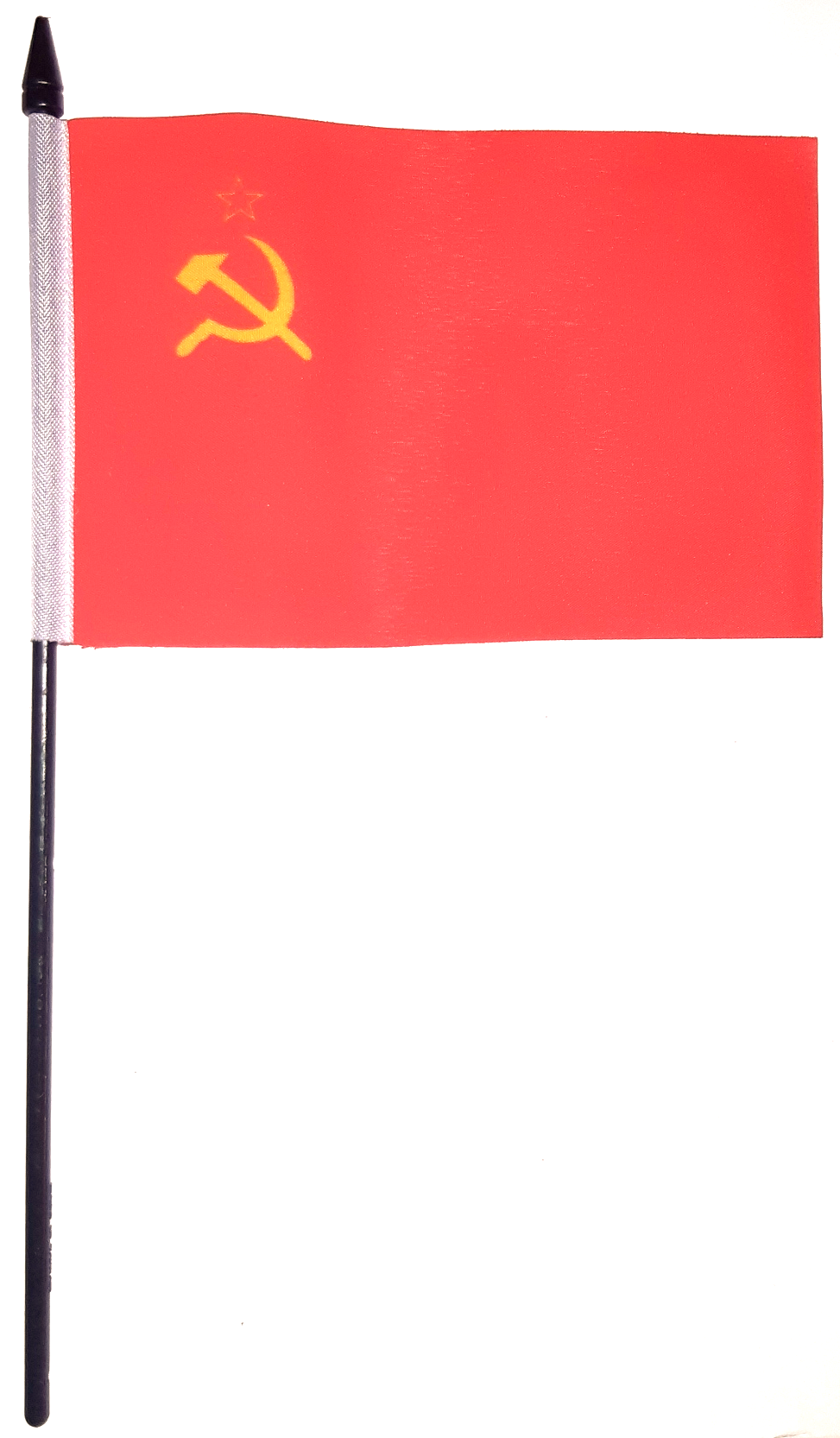 SOVJETUNIONEN-USSR-CCCP HANDFLAGGA 15X10CM