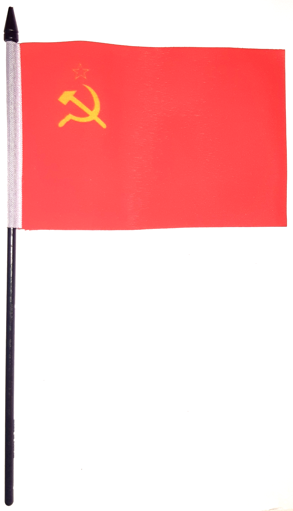 SOVJETUNIONEN-USSR-CCCP HANDFLAGGA 23X15CM