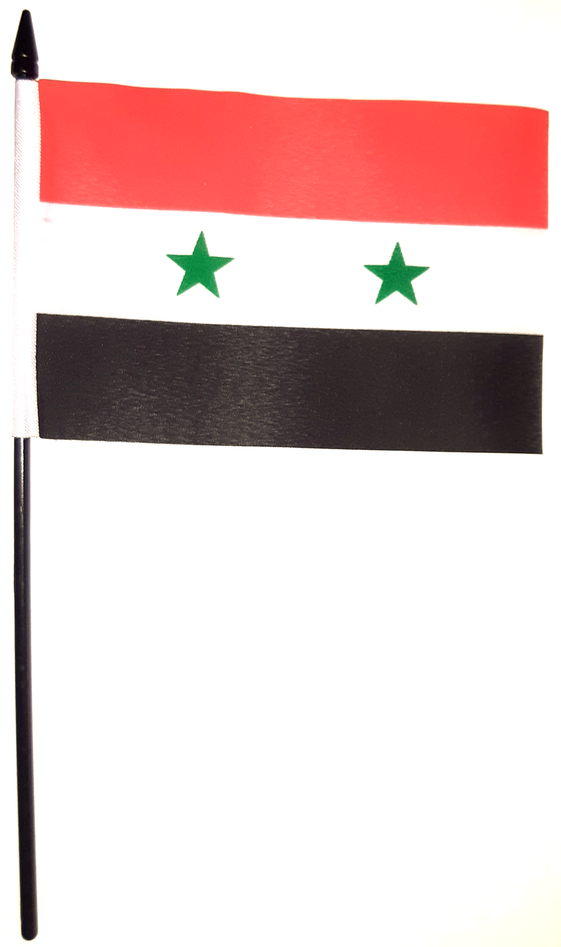 SYRIEN HANDFLAGGA 15X10CM