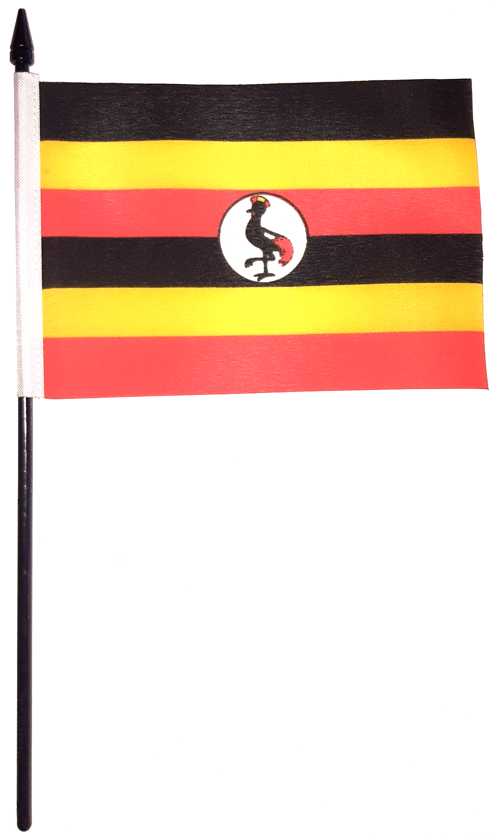 UGANDA HANDFLAGGA 23X15CM