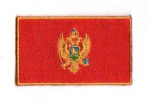 MONTENEGRO TYGMÄRKE 65x38mm