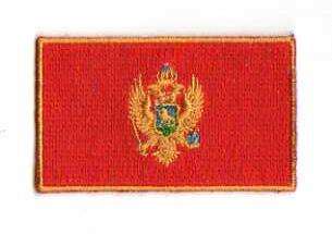 MONTENEGRO TYGMÄRKE 65x38mm