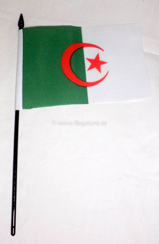 ALGERIET HANDFLAGGA 23X15CM