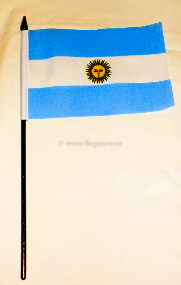 ARGENTINA HANDFLAGGA 15X10CM