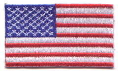 USA TYGMÄRKE 65x38mm