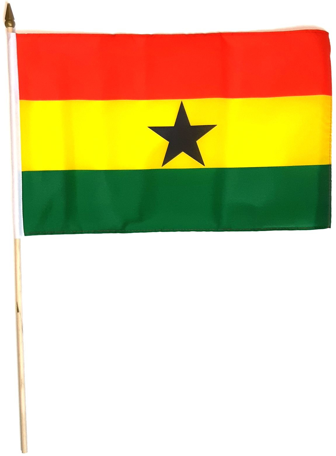 GHANA HANDFLAGGA 45X30CM