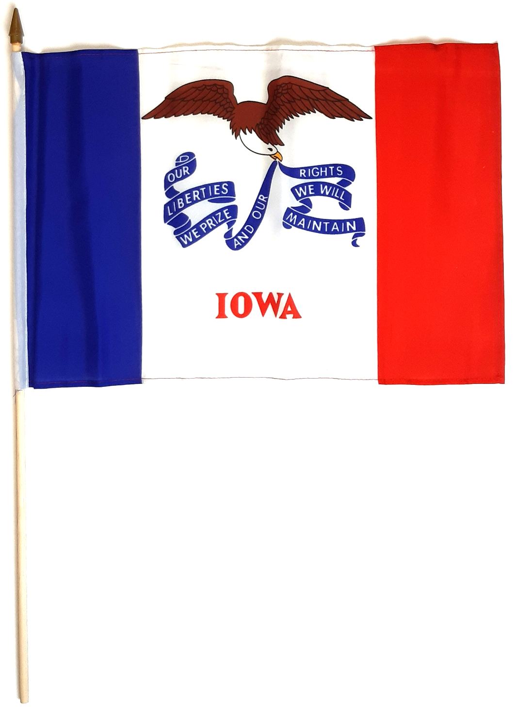 IOWA HANDFLAGGA 45X30CM