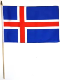 ISLAND HANDFLAGGA 45X30CM