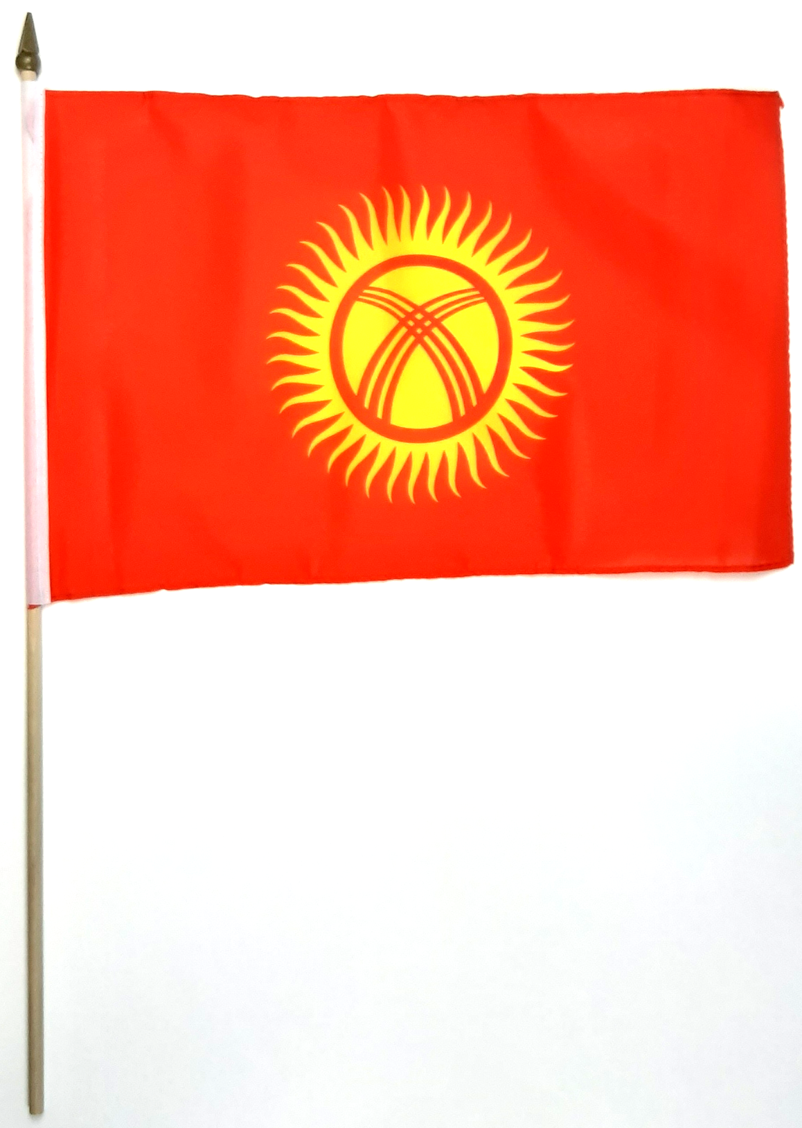 KIRGIZISTAN HANDFLAGGA 45X30CM