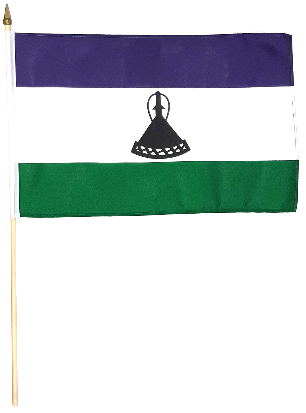 LESOTHO HANDFLAGGA 45X30CM