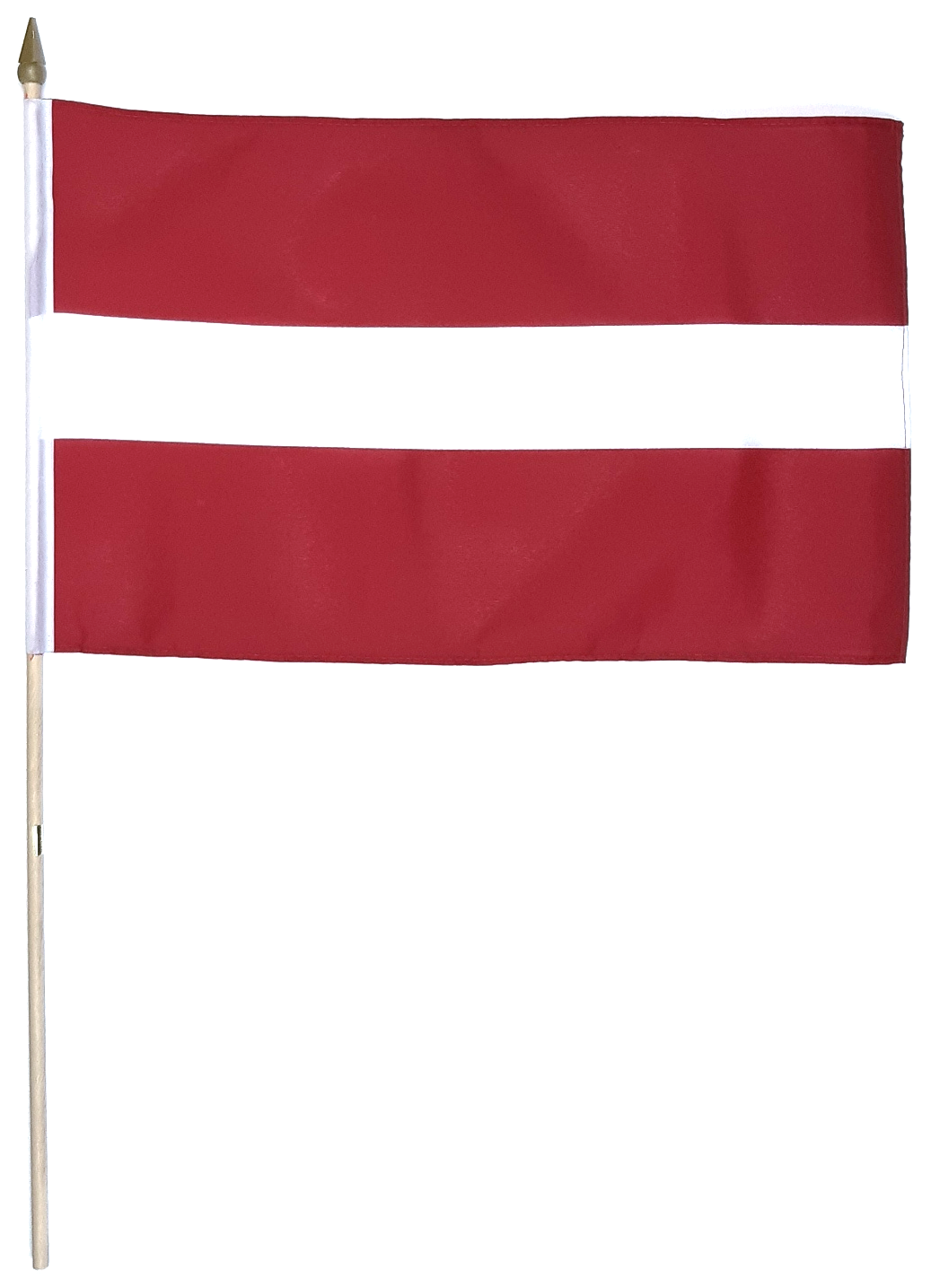 LETTLAND HANDFLAGGA 45X30CM