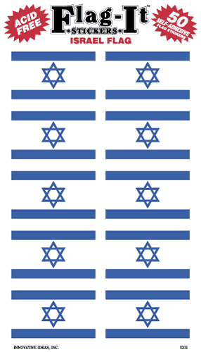 ISRAEL STICKERS I PAPPER 50ST 38X25MM