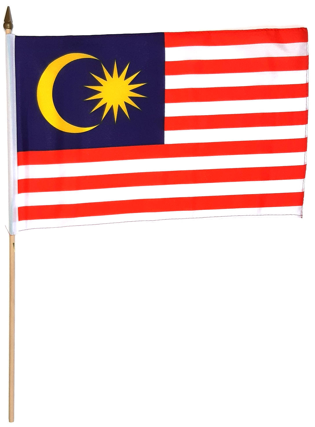 MALAYSIA HANDFLAGGA 45X30CM
