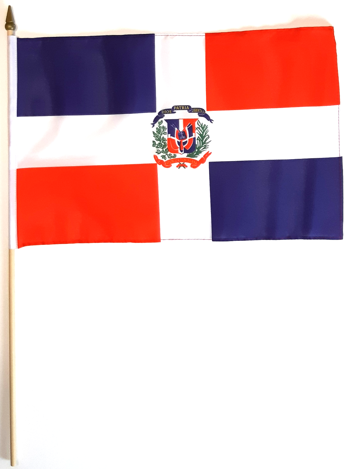 DOMINIKANSKA REPUBLIKEN HANDFLAGGA 45X30CM