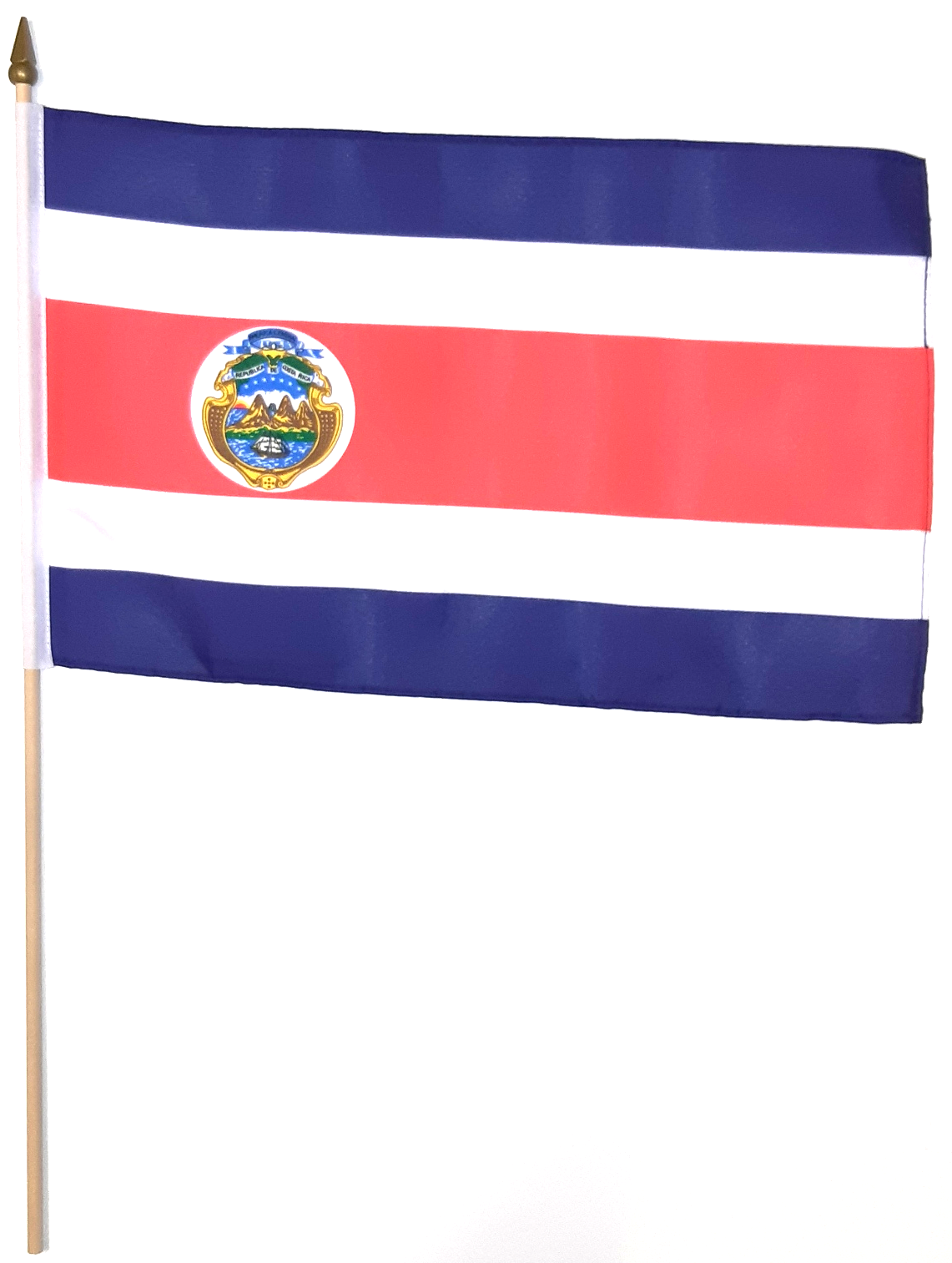 COSTA RICA HANDFLAGGA 45X30CM