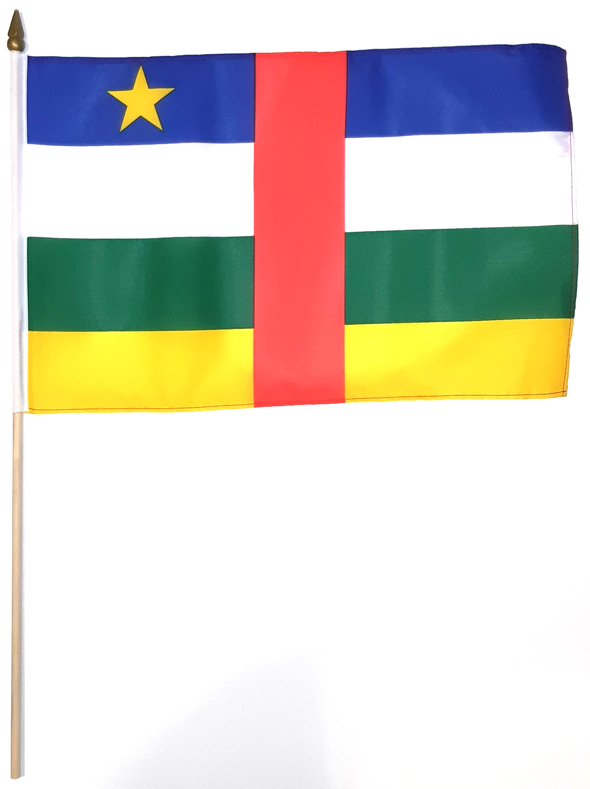 CENTRALAFRIKANSKA REPUBLIKEN HANDFLAGGA 45X30CM