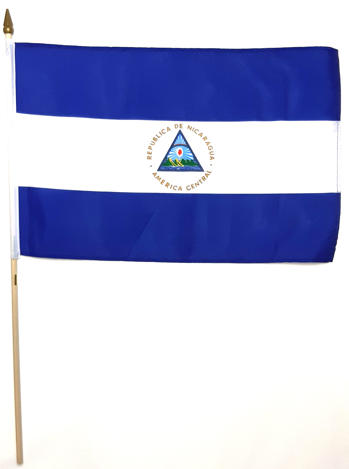 NICARAGUA HANDFLAGGA 45X30CM
