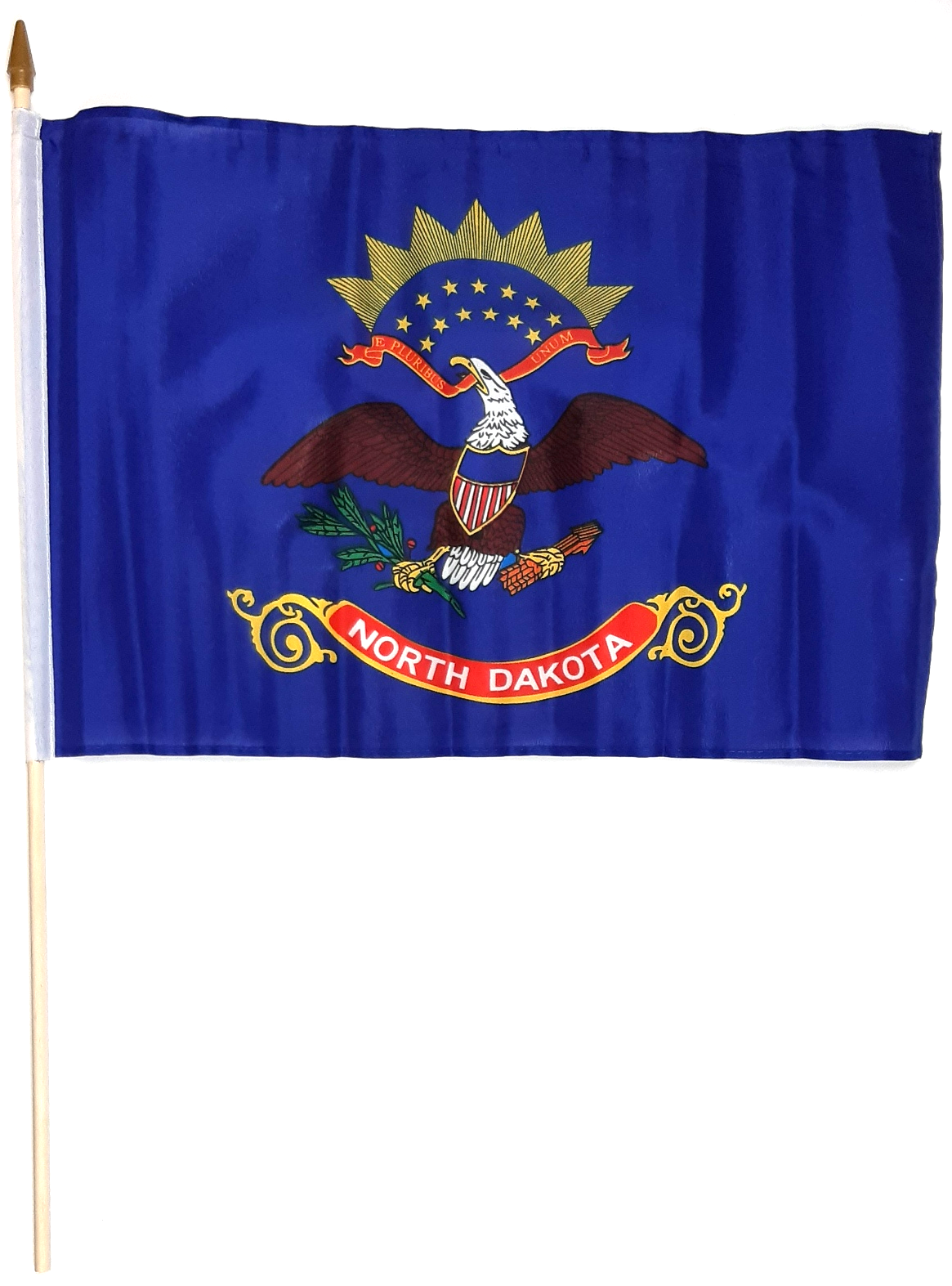 NORTH DAKOTA HANDFLAGGA 45X30CM