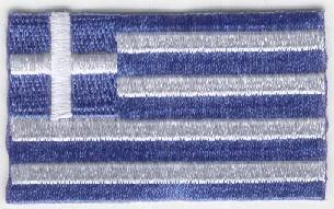 GREKLAND TYGMÄRKE 65X38mm