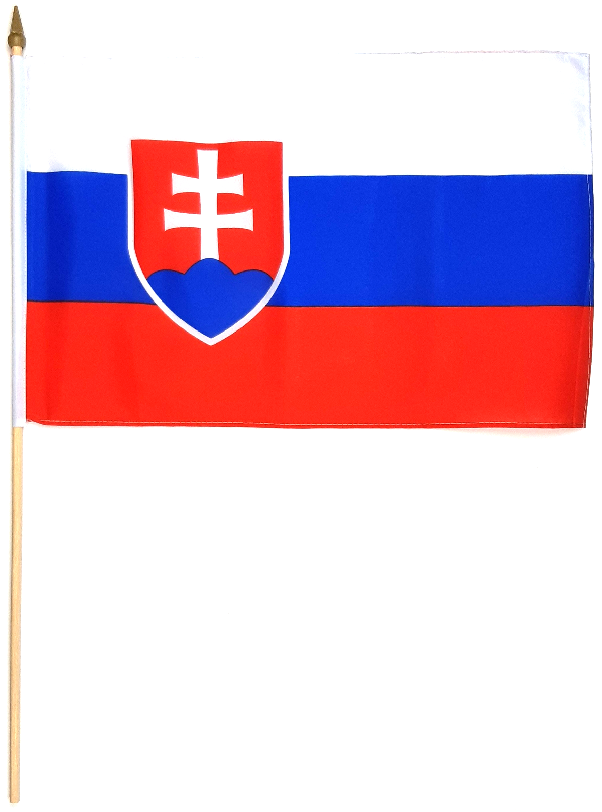 SLOVAKIEN HANDFLAGGA 45X30CM