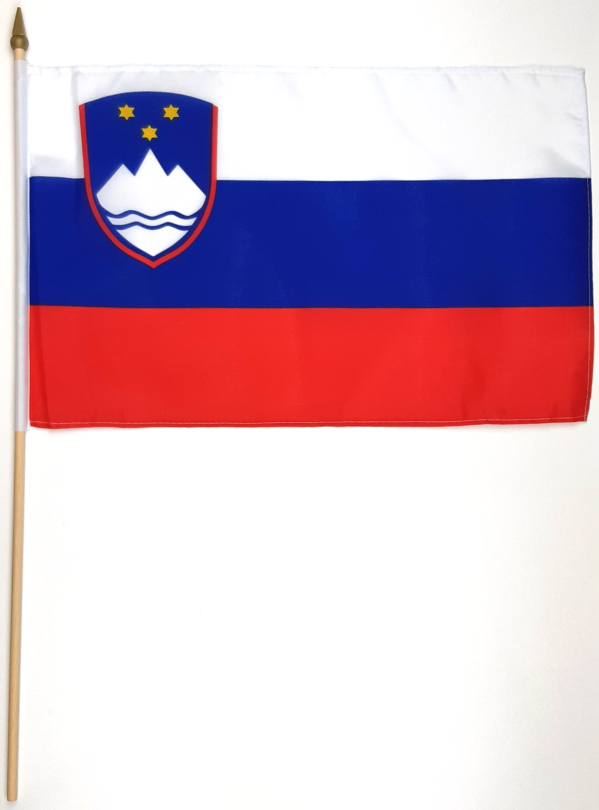 SLOVENIEN HANDFLAGGA 45X30CM