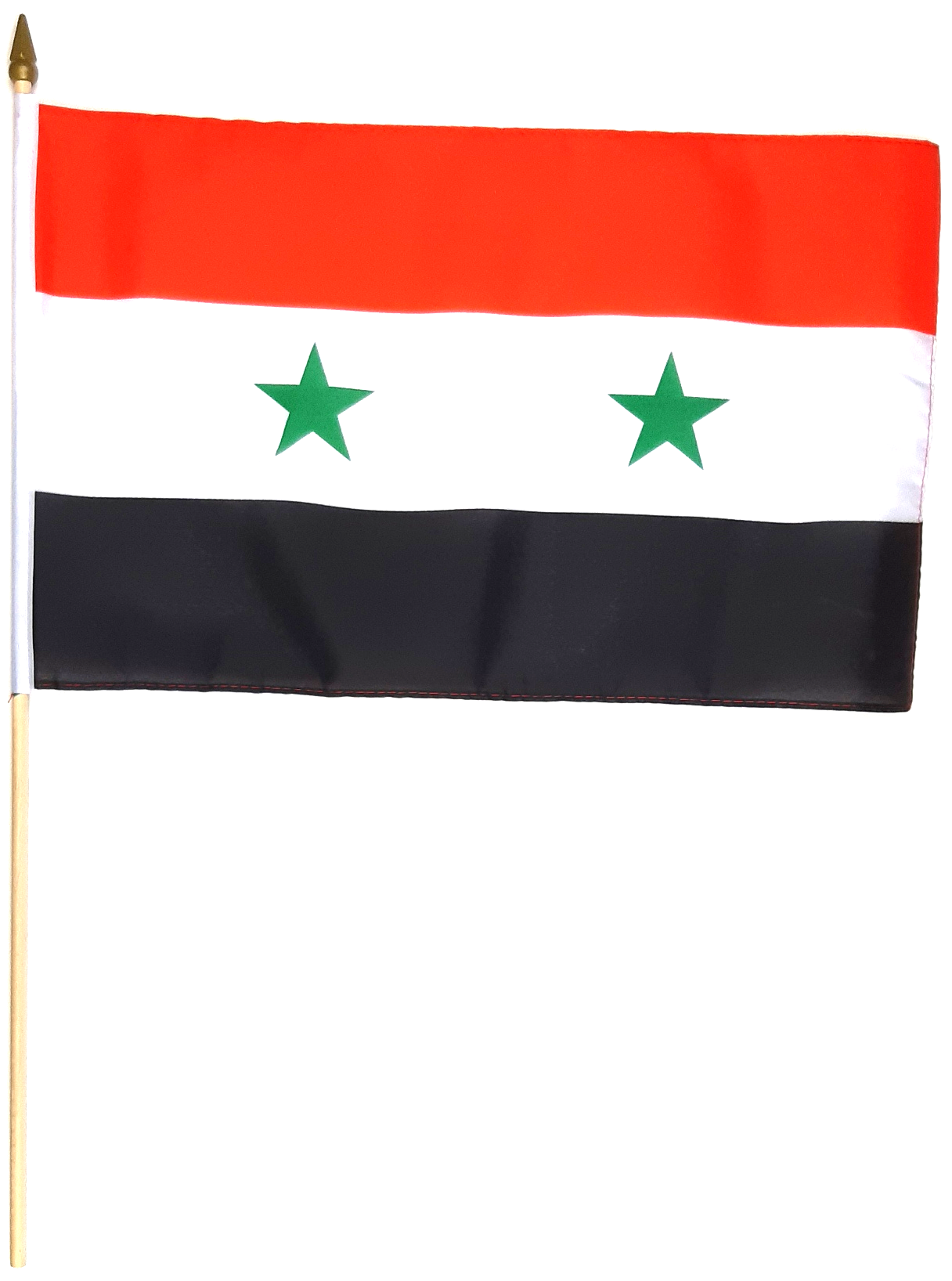 SYRIEN HANDFLAGGA 45X30CM