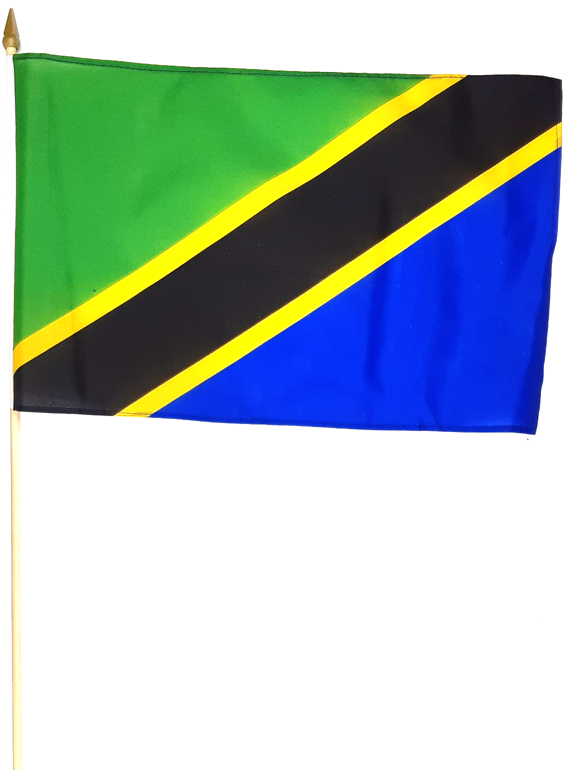 TANZANIA HANDFLAGGA 45X30CM