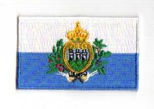 SAN MARINO TYGMÄRKE 65x38mm