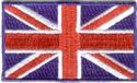 STORBRITANNIEN UNION JACK TYGMÄRKE 65x38mm