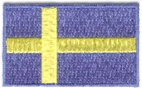 SVERIGE TYGMÄRKE 65x38mm