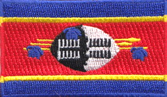 SWAZILAND TYGMÄRKE 65x38mm