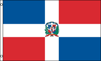 DOMINIKANSKA REPUBLIKEN FLAGGA 150X90CM