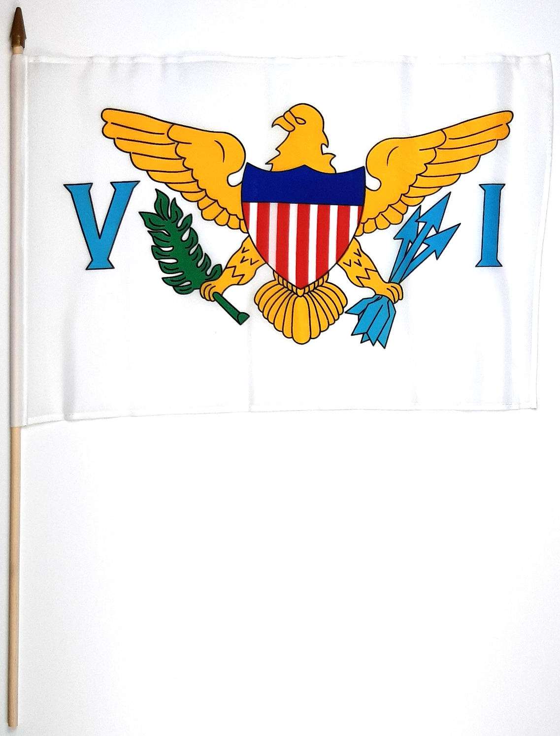 VIRGIN ISLANDS HANDFLAGGA 45X30CM