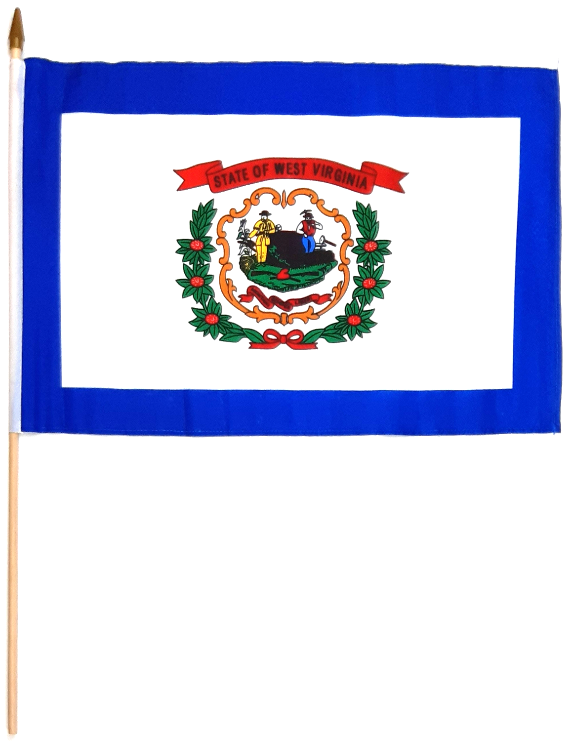 WEST VIRGINIA HANDFLAGGA 45X30CM