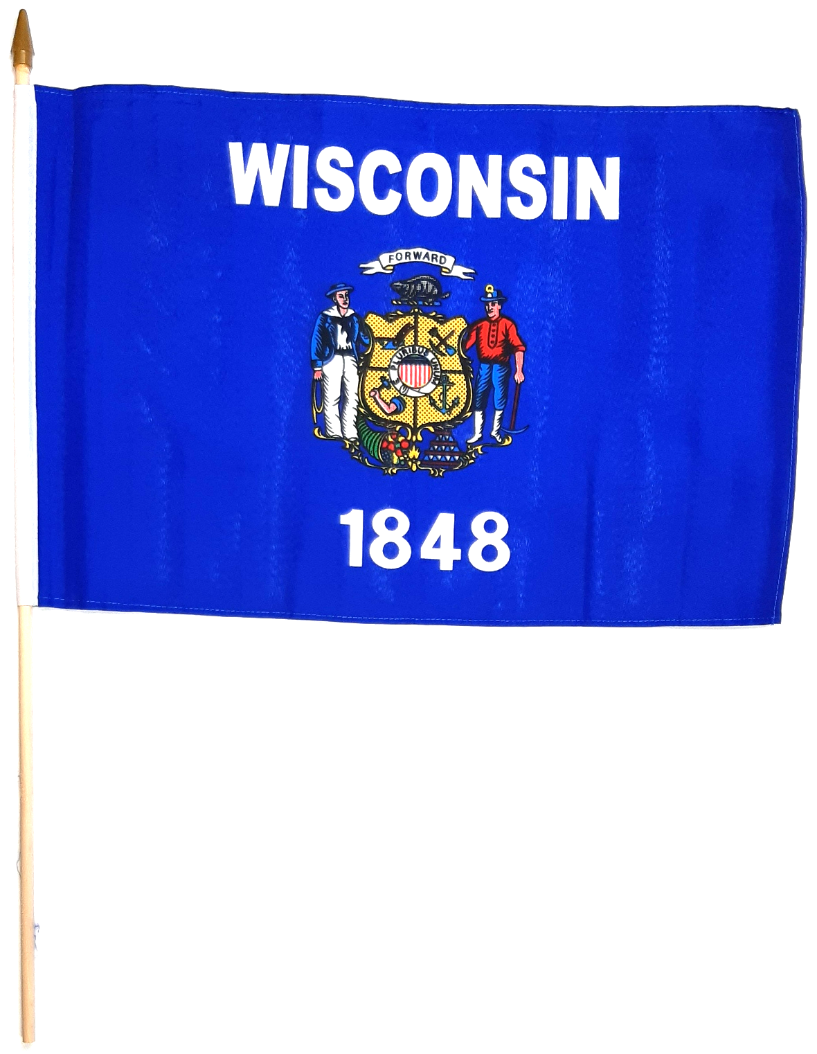 WISCONSIN HANDFLAGGA 45X30CM