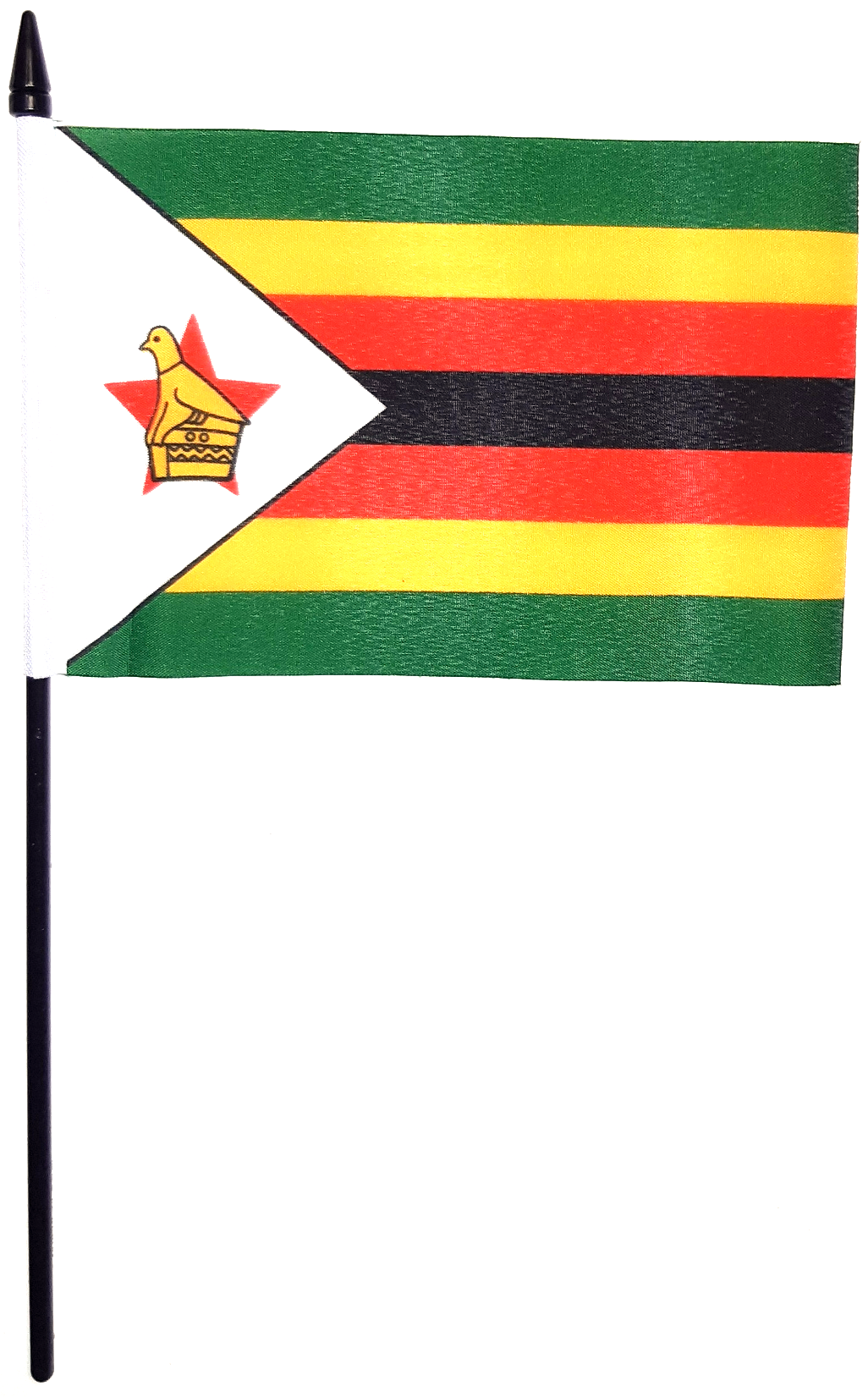 ZIMBABWE HANDFLAGGA 23X15CM