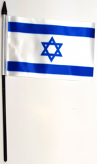 ISRAEL HANDFLAGGA 15X10CM PREMIUM