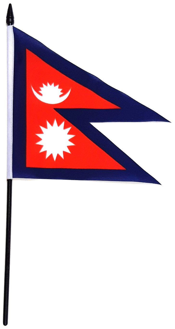 NEPAL HANDFLAGGA 23X15CM