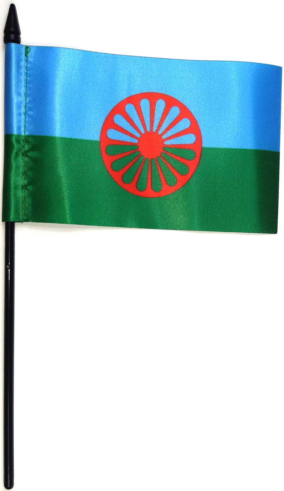 ROMANI HANDFLAGGA 15X10CM PREMIUM